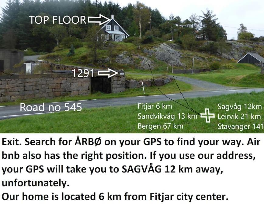 Topfloor Apartment Separate Entranc Nice View Stord Fitjar Kültér fotó